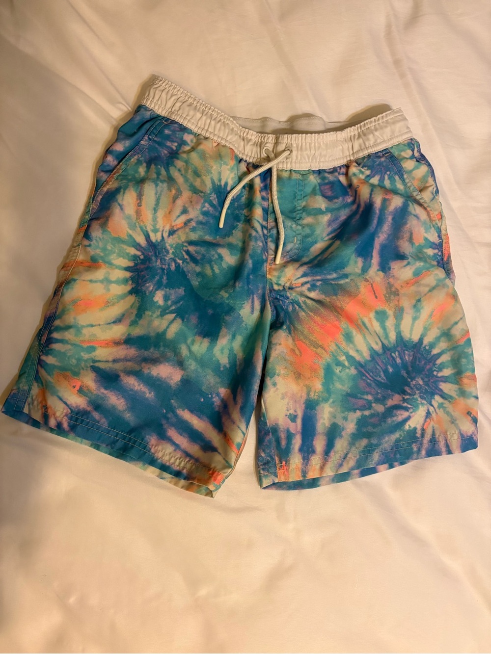 Cat & Jack Boys' Multicolor Tie-Dye Swim Trunks